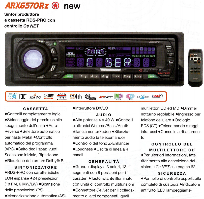 Clarion ARX6570